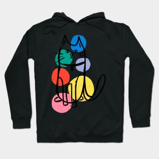 Abstract cat number 2 Hoodie